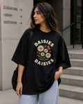 Daisies Floral Graphic Oversized T-Shirt
