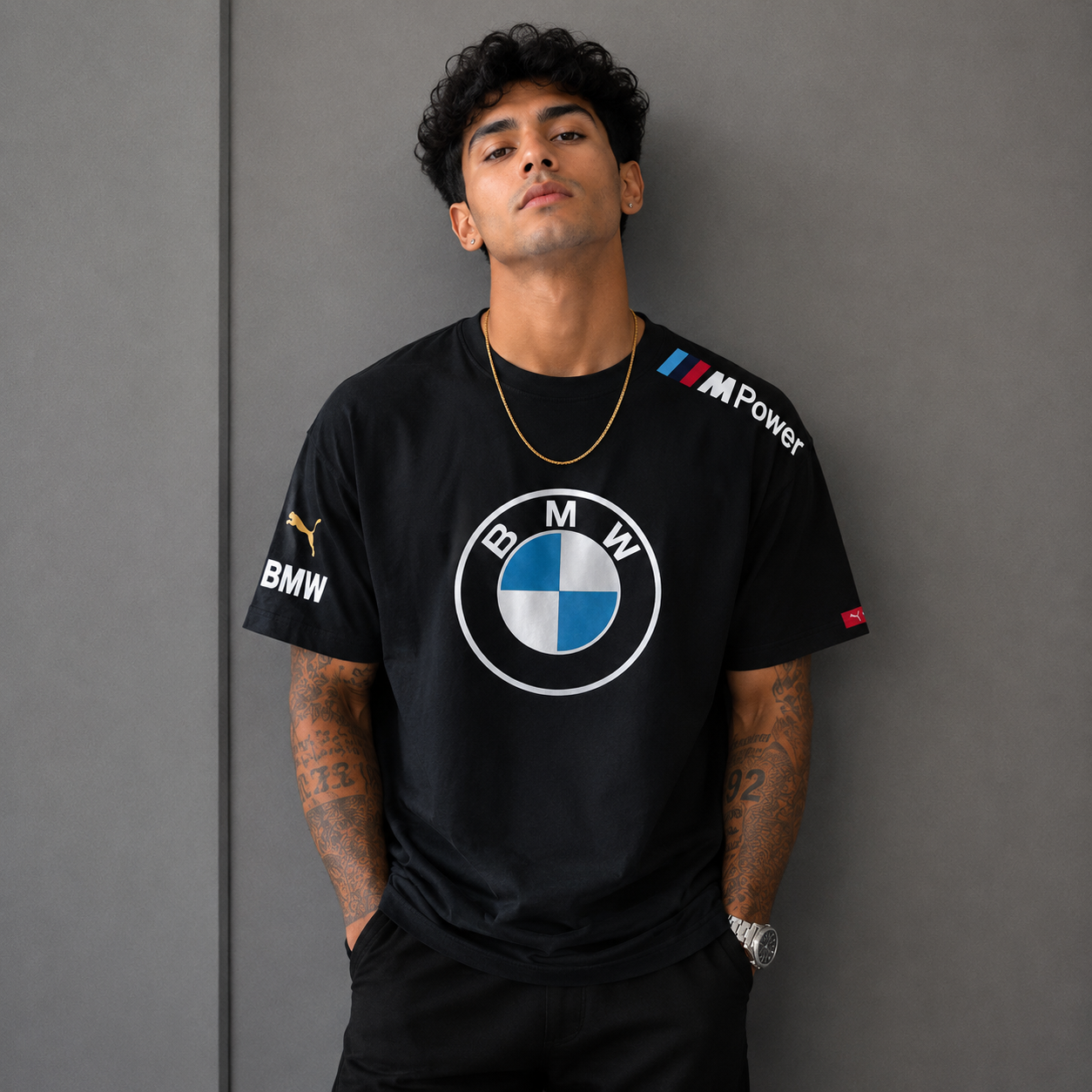 🏁 M-Power Signature Oversized T-Shirt BLACK