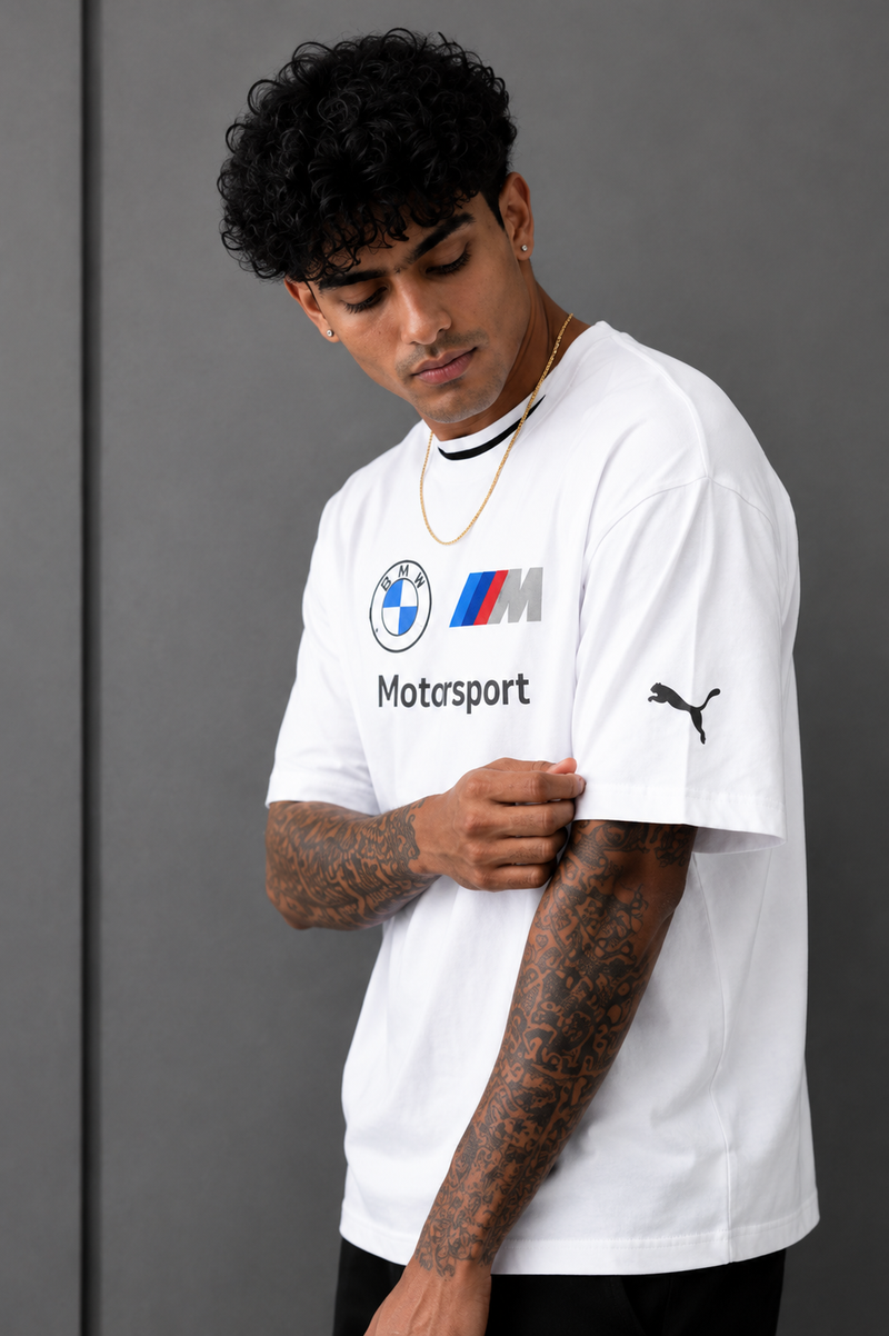 🏁 M-Race Classic Oversized T-Shirt white