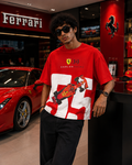 FERARRI CARLOS SAINZ SCUDERIA RACE DAY OVERSIZED T-SHIRT – RED