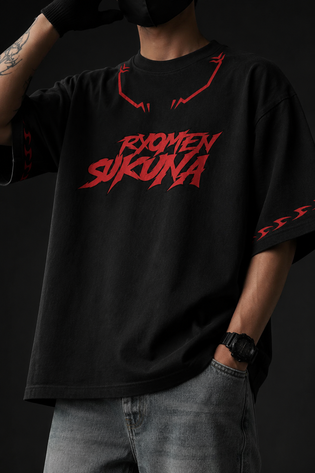 Ryomen Sukuna Oversized Tee