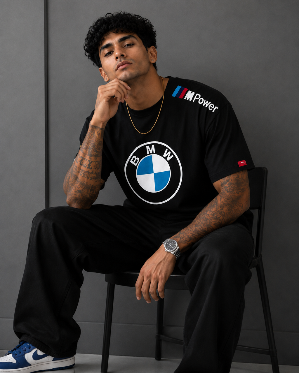 🏁 M-Power Signature Oversized T-Shirt BLACK