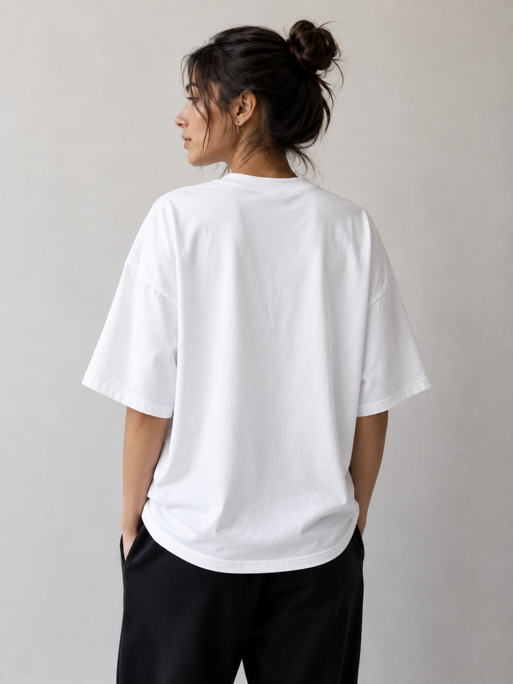 Bamboo Panda Graphic Oversized T-Shirt