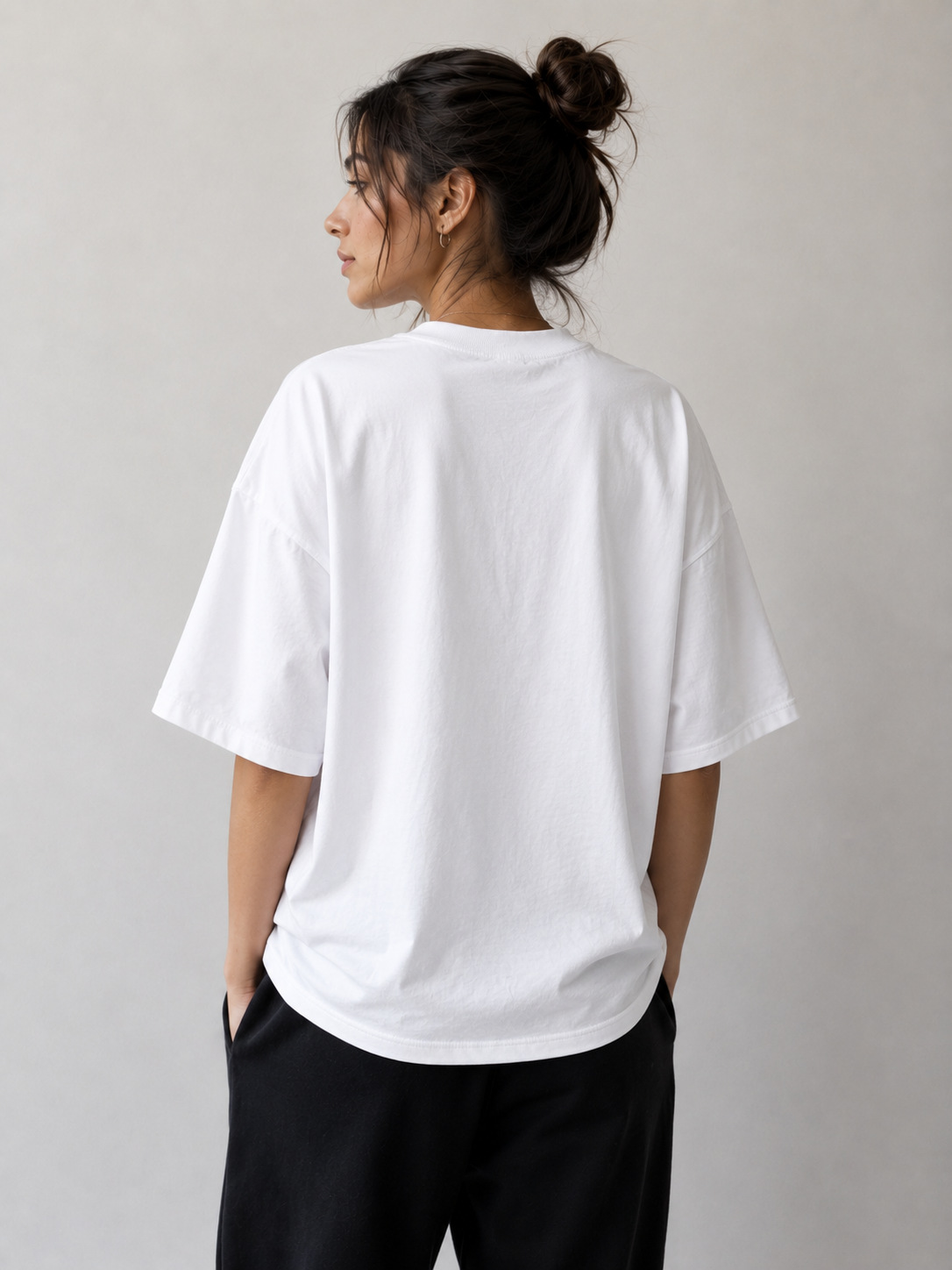 Bamboo Panda Graphic Oversized T-Shirt
