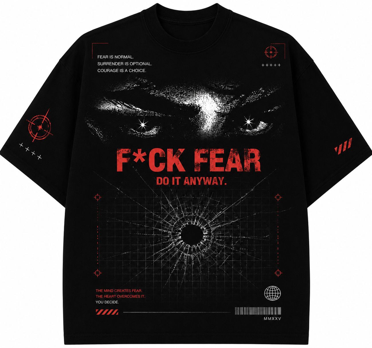 F*CK FEAR – Oversized Graphic T-Shirt | Premium Streetwear