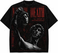 NEVER DEATH – Acid Wash Oversized Graphic T-Shirt | Premium Streetwear